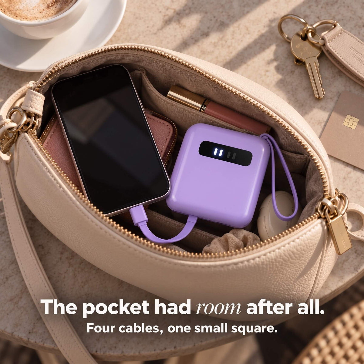 ViPower Quad Mini - 4-Cable Mini Power Bank