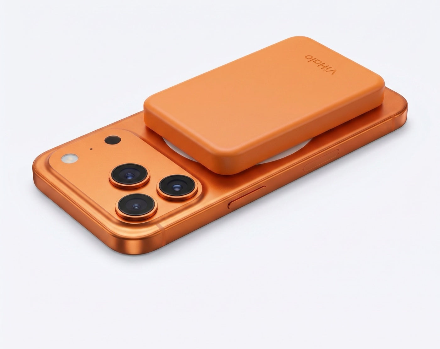 ViPower Halo charging a phone lying flat