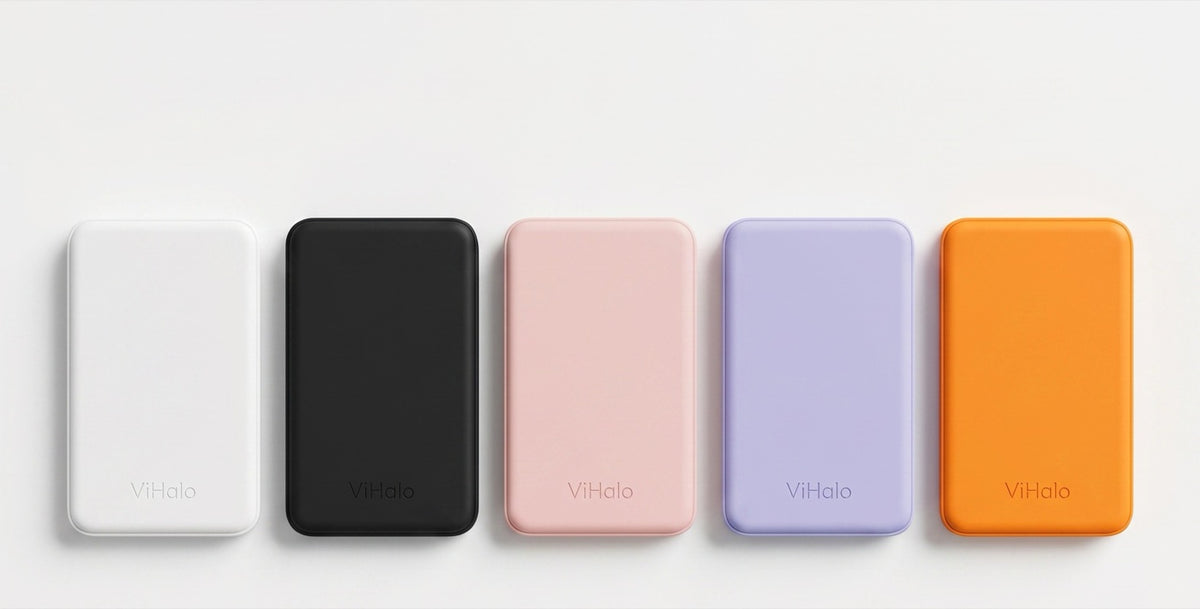 ViPower Halo in Cloud, Onyx, Rose Quartz, Lilac and Amber
